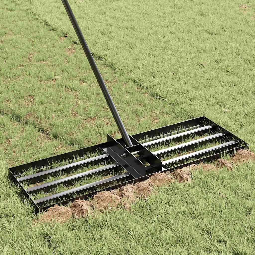 Garten Nivellierrechen Schwarz Pulverbeschichteter Stahl