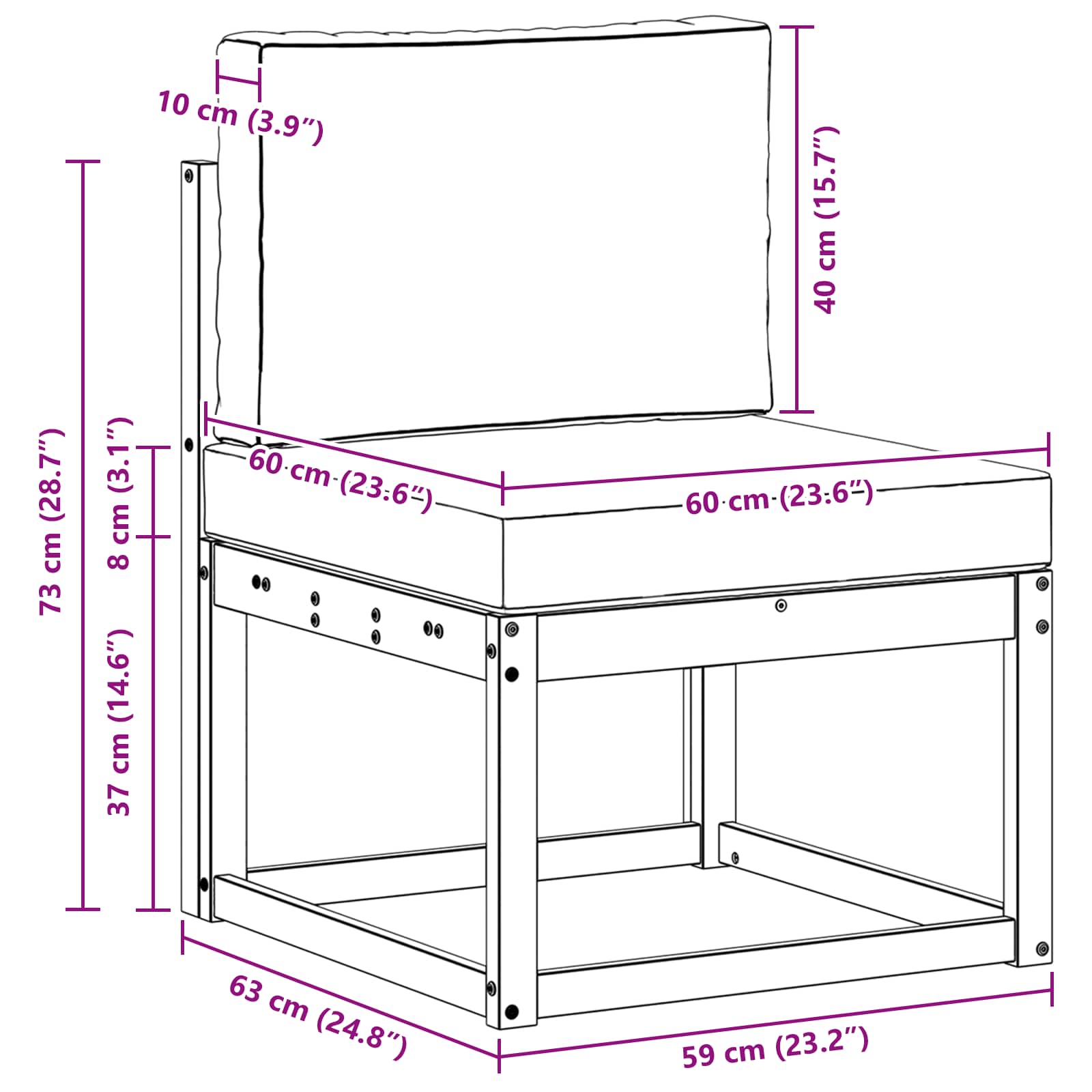 Outdoor-Sofagarnitur 3 stk. Natur und Creme