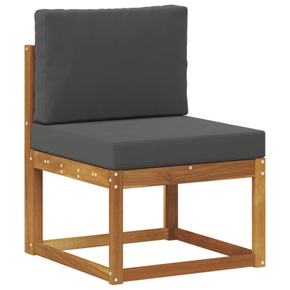 Outdoor-Sofagarnitur 11 stk. Natur und Anthrazit