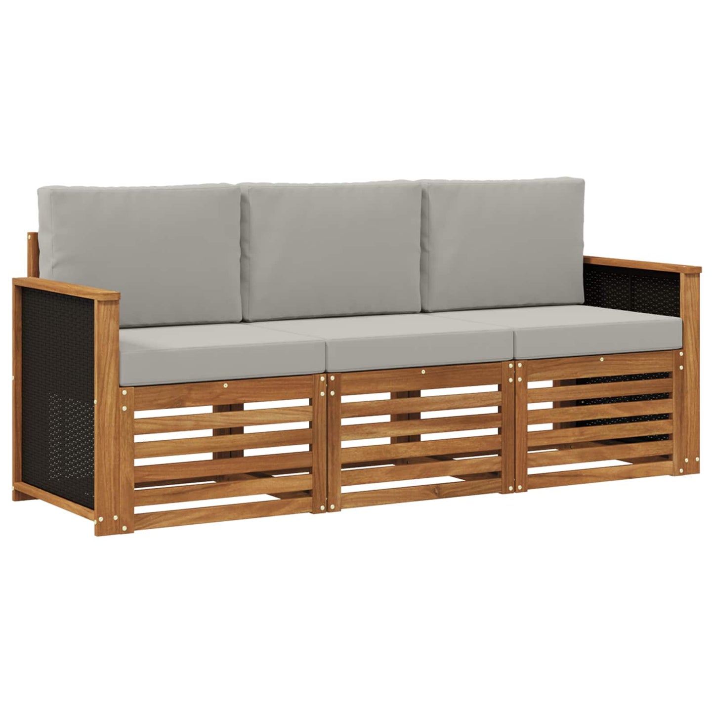 Sofagarnituren 3 stk. Massivholz Akazie