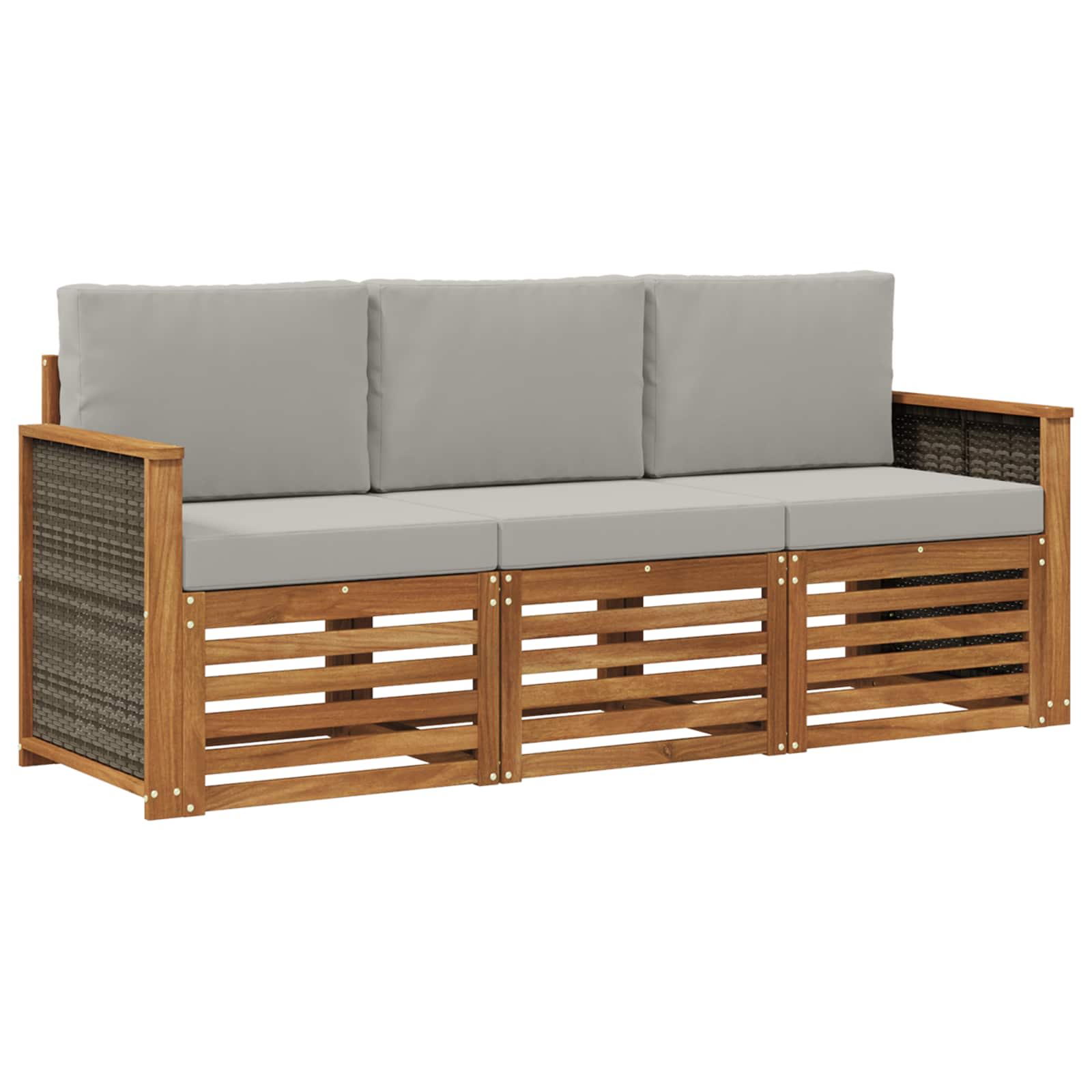 Sofagarnituren 3 stk. Massivholz Akazie