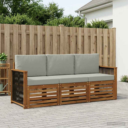 Sofagarnituren 3 stk. Massivholz Akazie