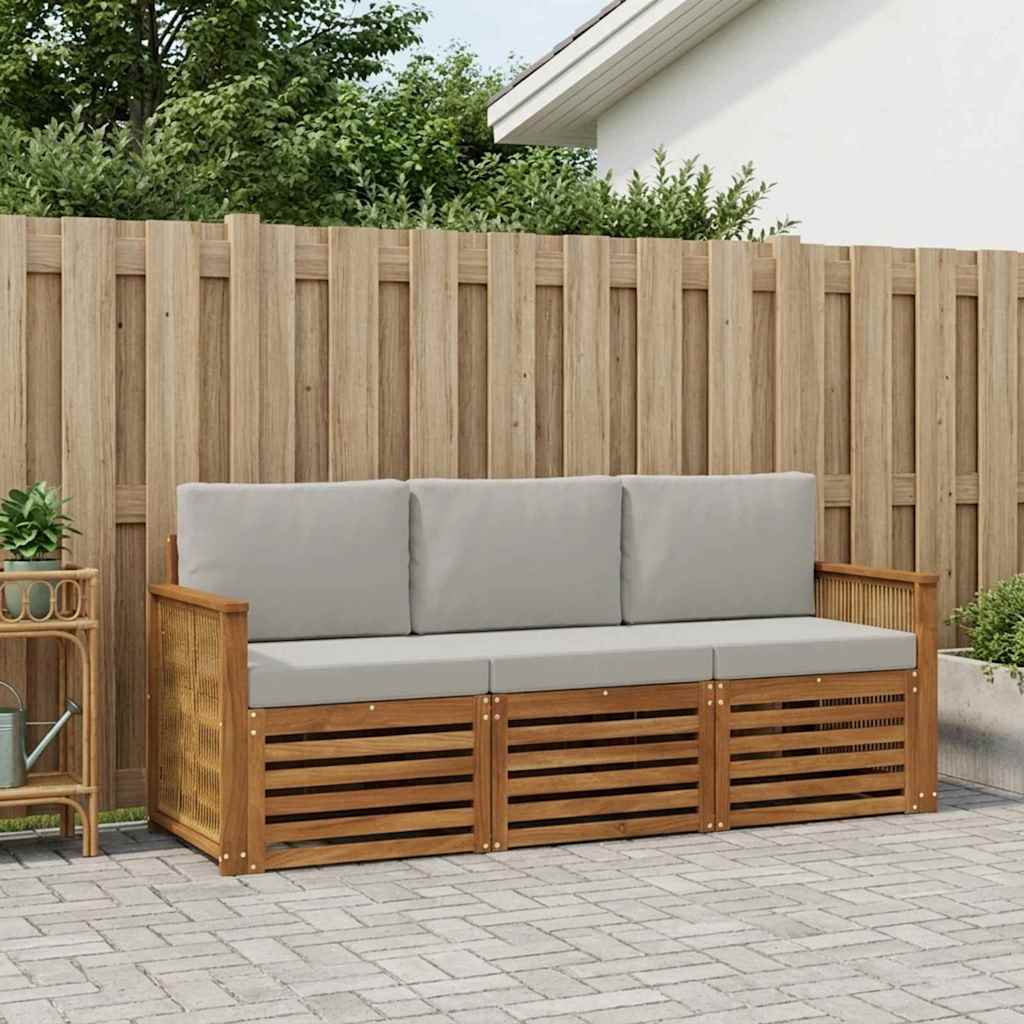 Sofagarnituren 3 stk. Massivholz Akazie