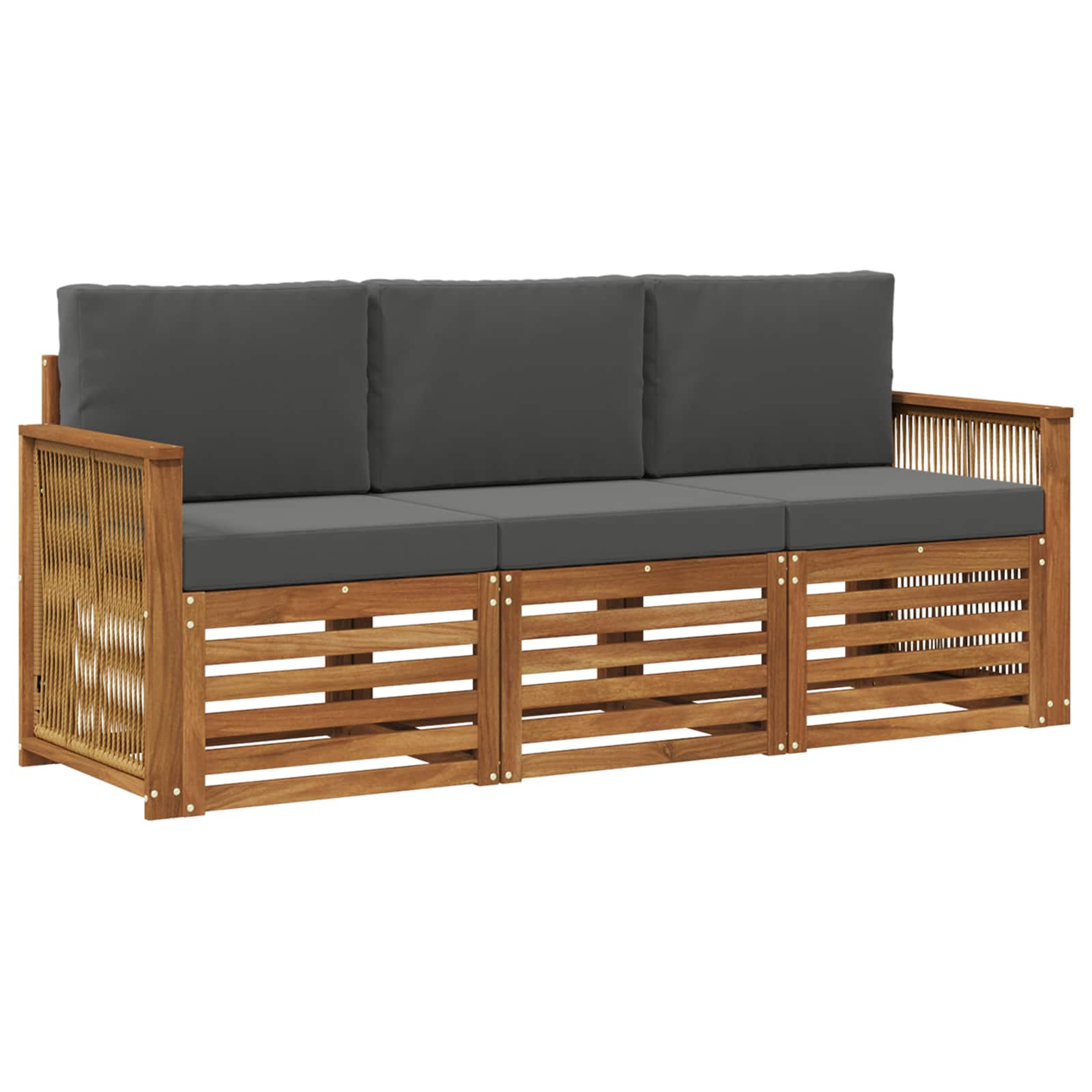 Sofagarnituren 3 stk. Massivholz Akazie