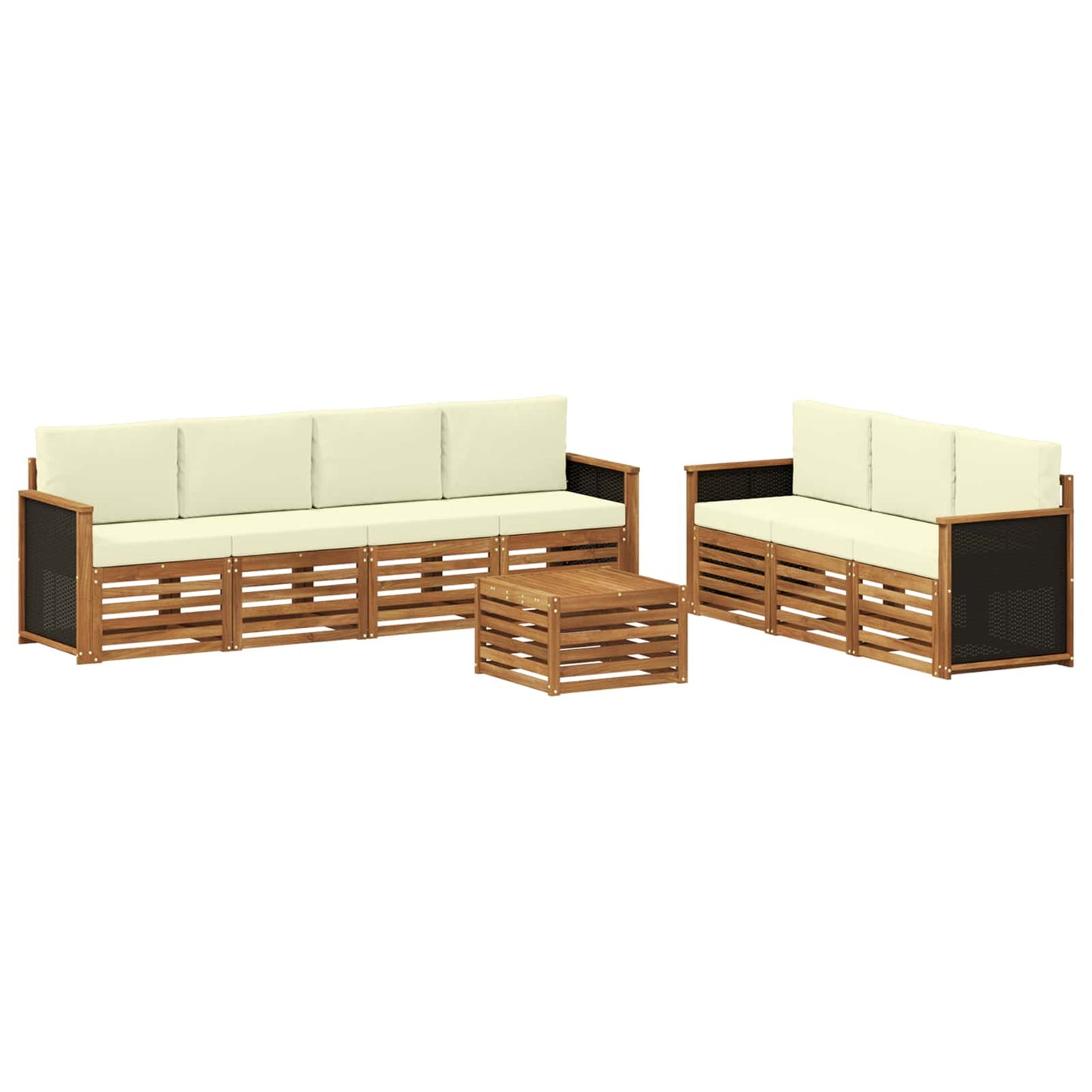 Sofagarnituren mit Kissen 8 pcs Massivholz Akazie