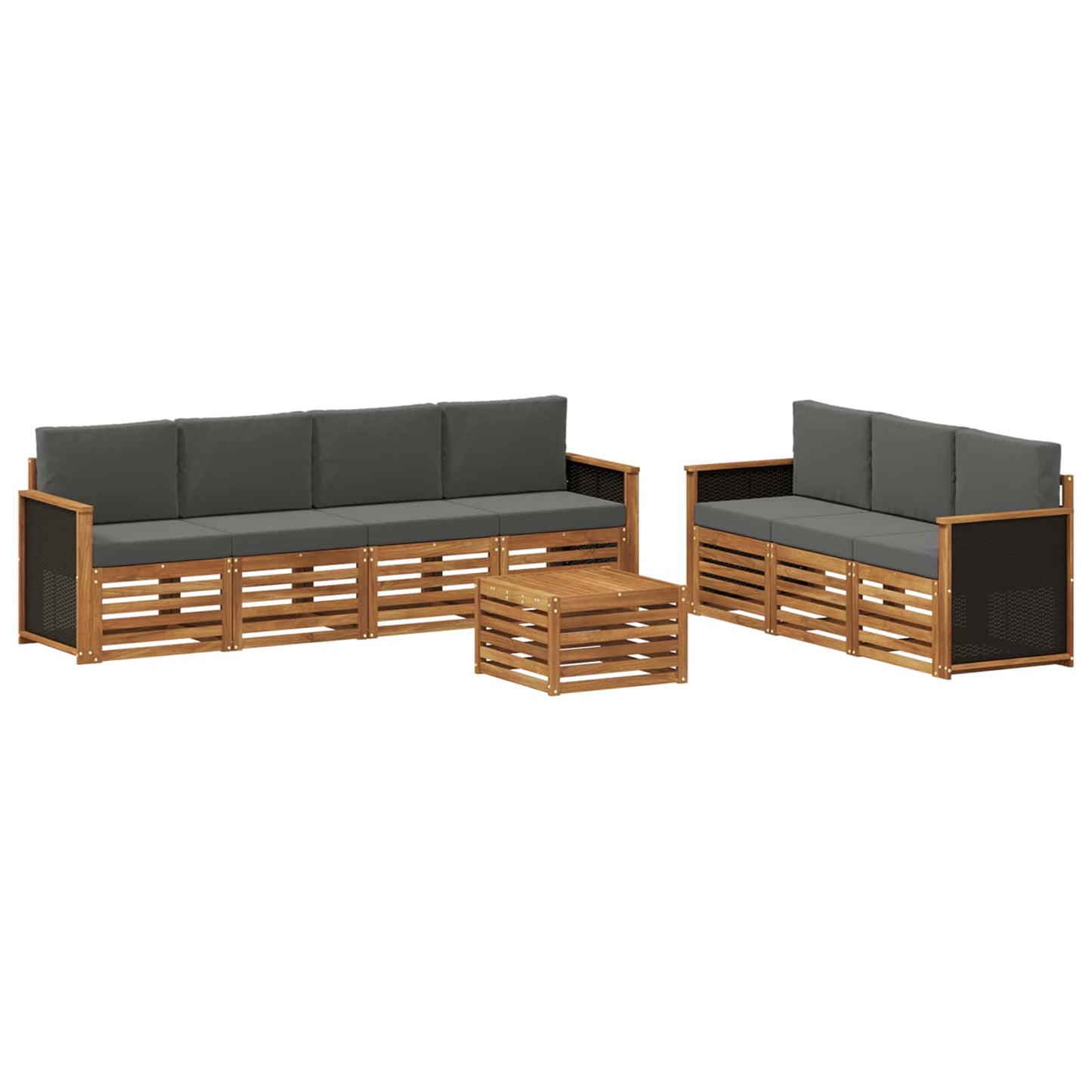 Sofagarnituren mit Kissen 8 pcs Massivholz Akazie