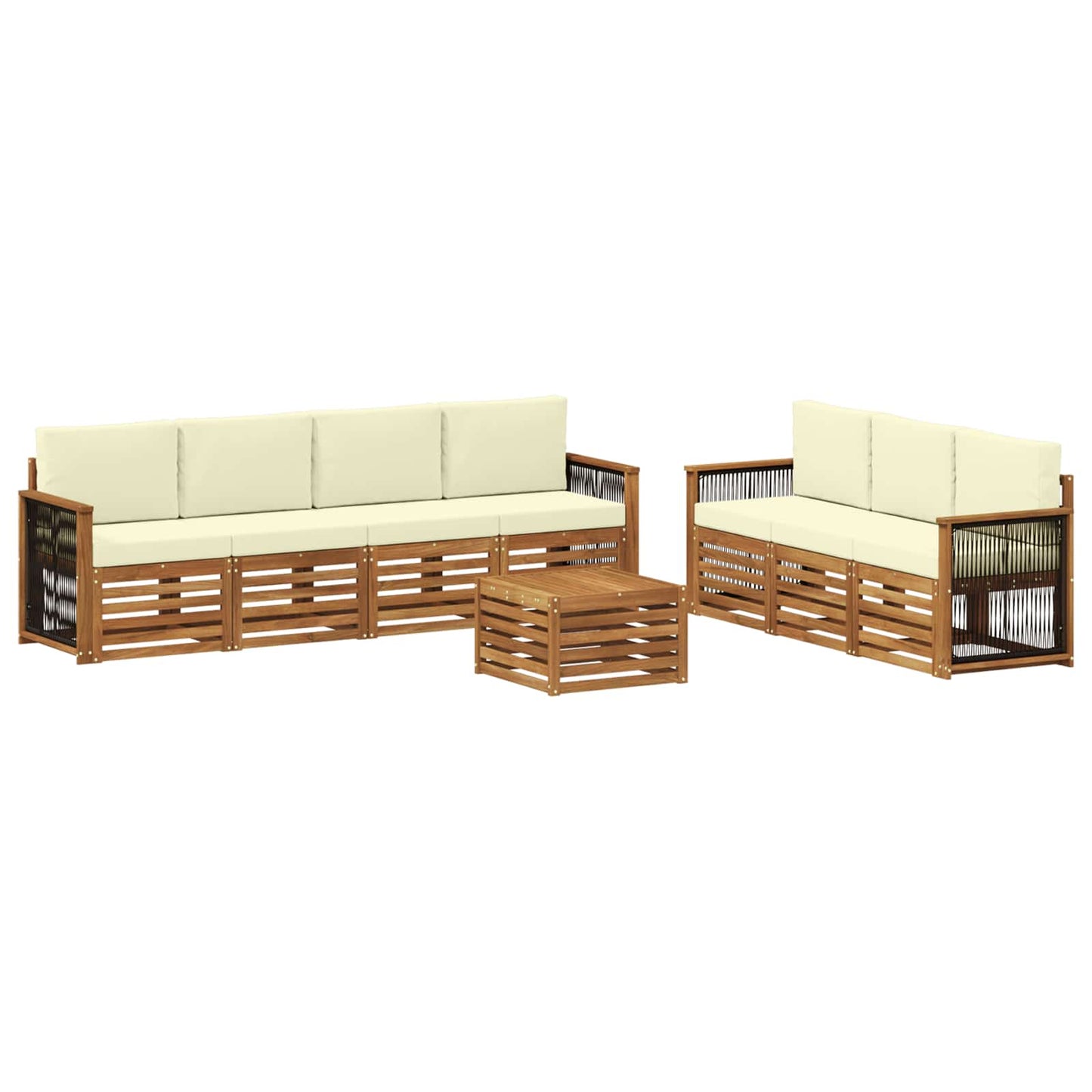 Sofagarnituren mit Kissen 8 pcs Massivholz Akazie