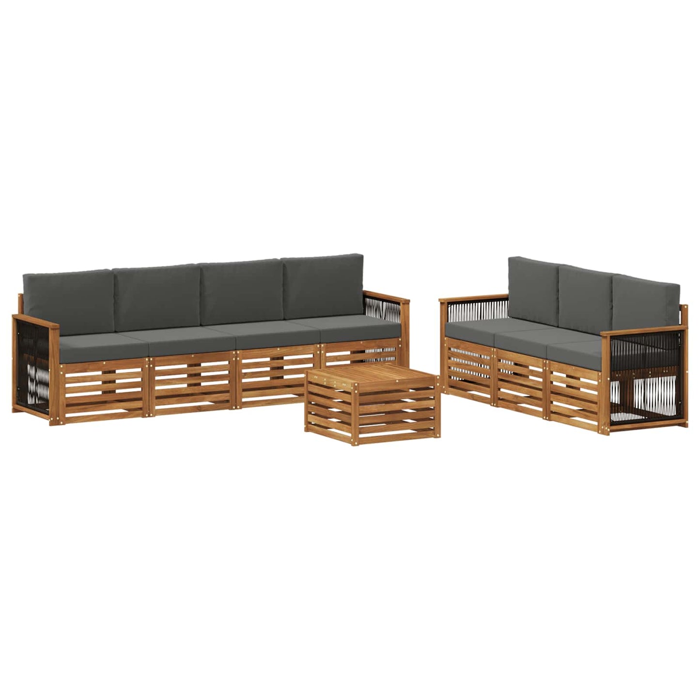 Sofagarnituren mit Kissen 8 pcs Massivholz Akazie