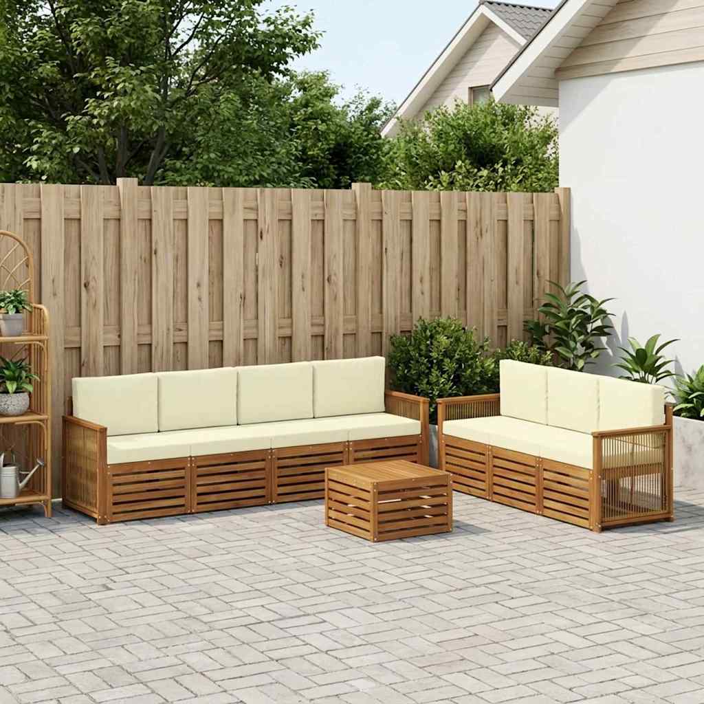 Sofagarnituren mit Kissen 8 pcs Massivholz Akazie