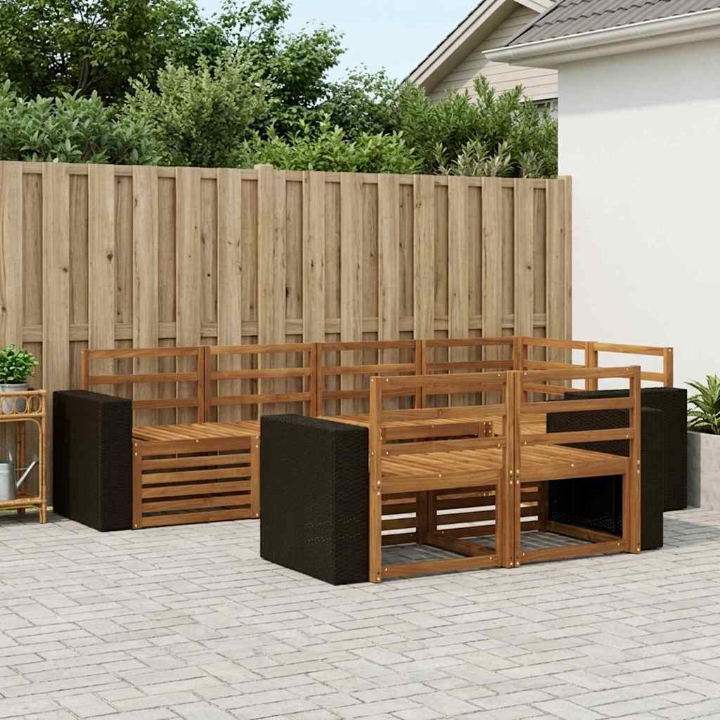 Ecksofa Set 7 pcs Natur