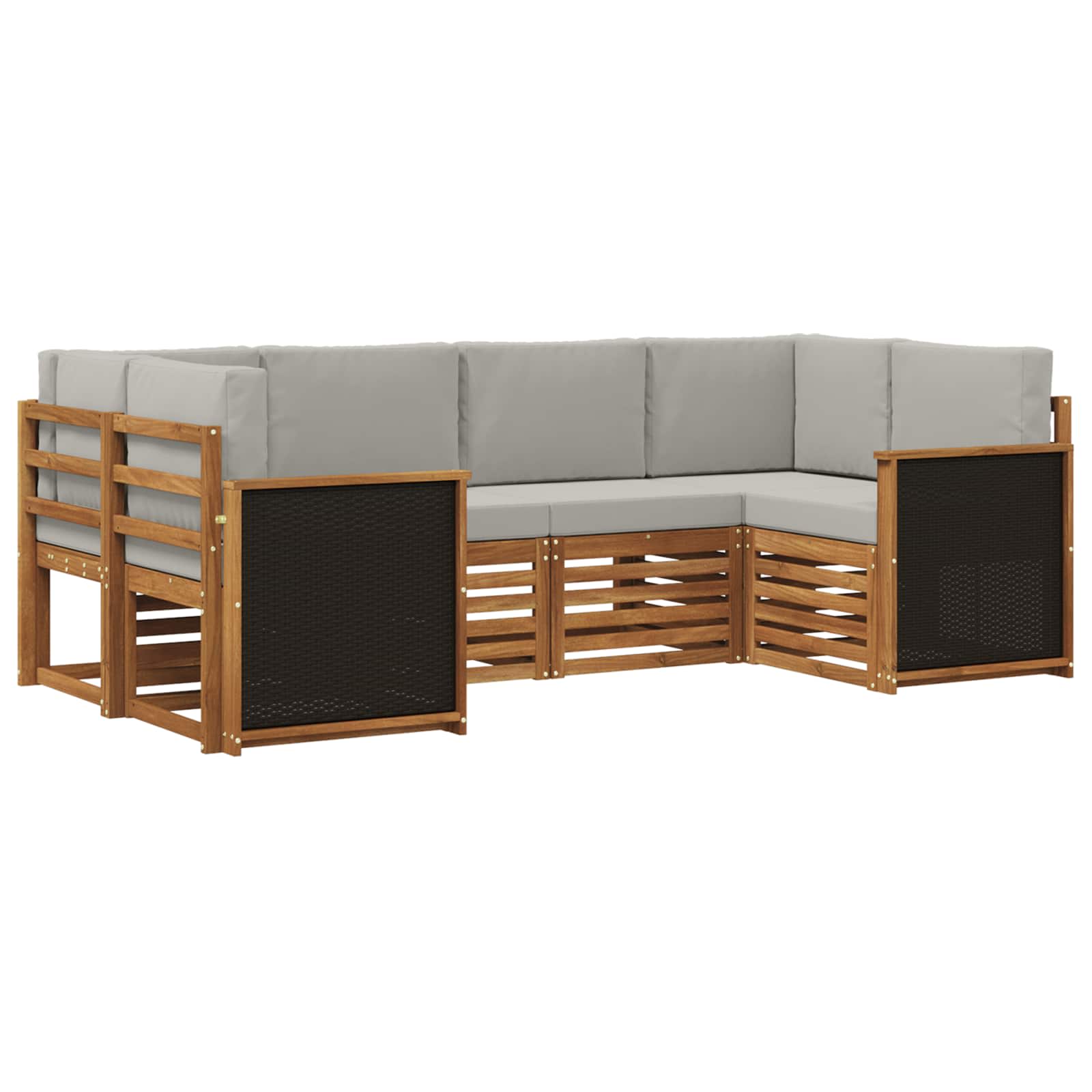 Ecksofa Set mit Kissen 5 pcs
