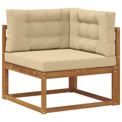 Outdoor-Sofagarnitur 7 stk. Natur und Beige