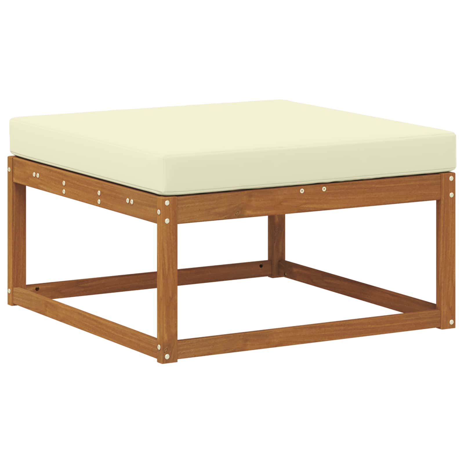 Outdoor-Sofagarnitur 7 stk. Natur und Creme