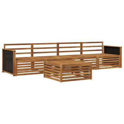 Outdoor-Sofagarnitur 5 stk. Natur Massivholz Akazie