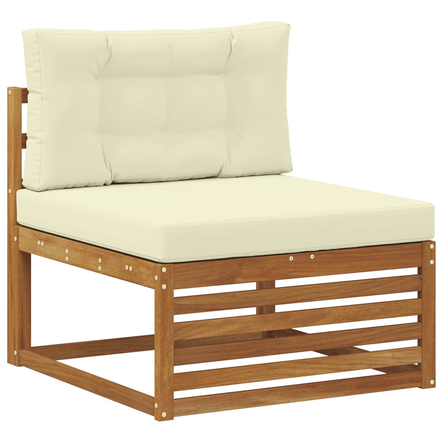 Outdoor-Sofagarnitur 8 stk. Natur und Creme