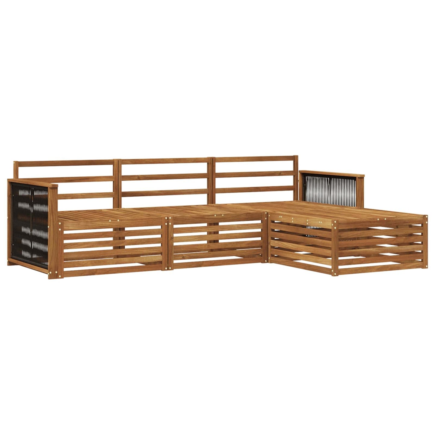 Outdoor-Sofagarnitur Natur 249 x 162,5 x 73 cm