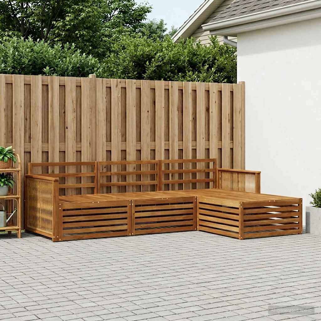 Outdoor-Sofagarnitur Natur 249 x 162,5 x 73 cm