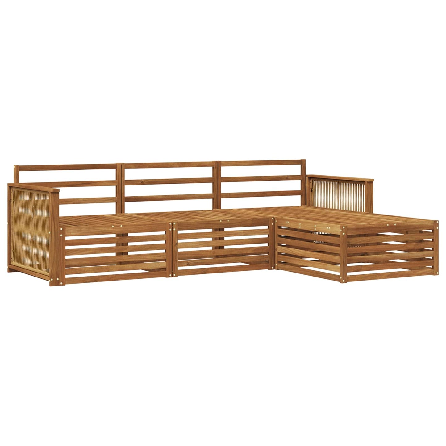 Outdoor-Sofagarnitur Natur 249 x 162,5 x 73 cm