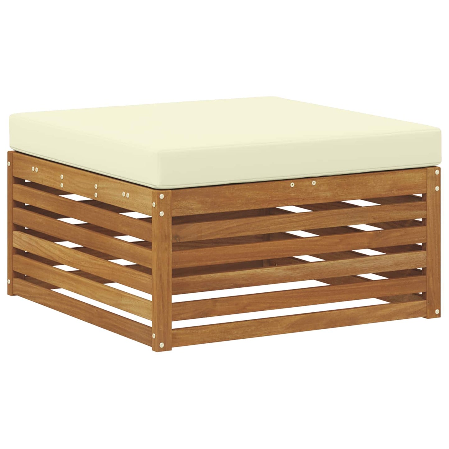 Outdoor-Sofagarnitur 5 stk. Natur und Creme Polyester