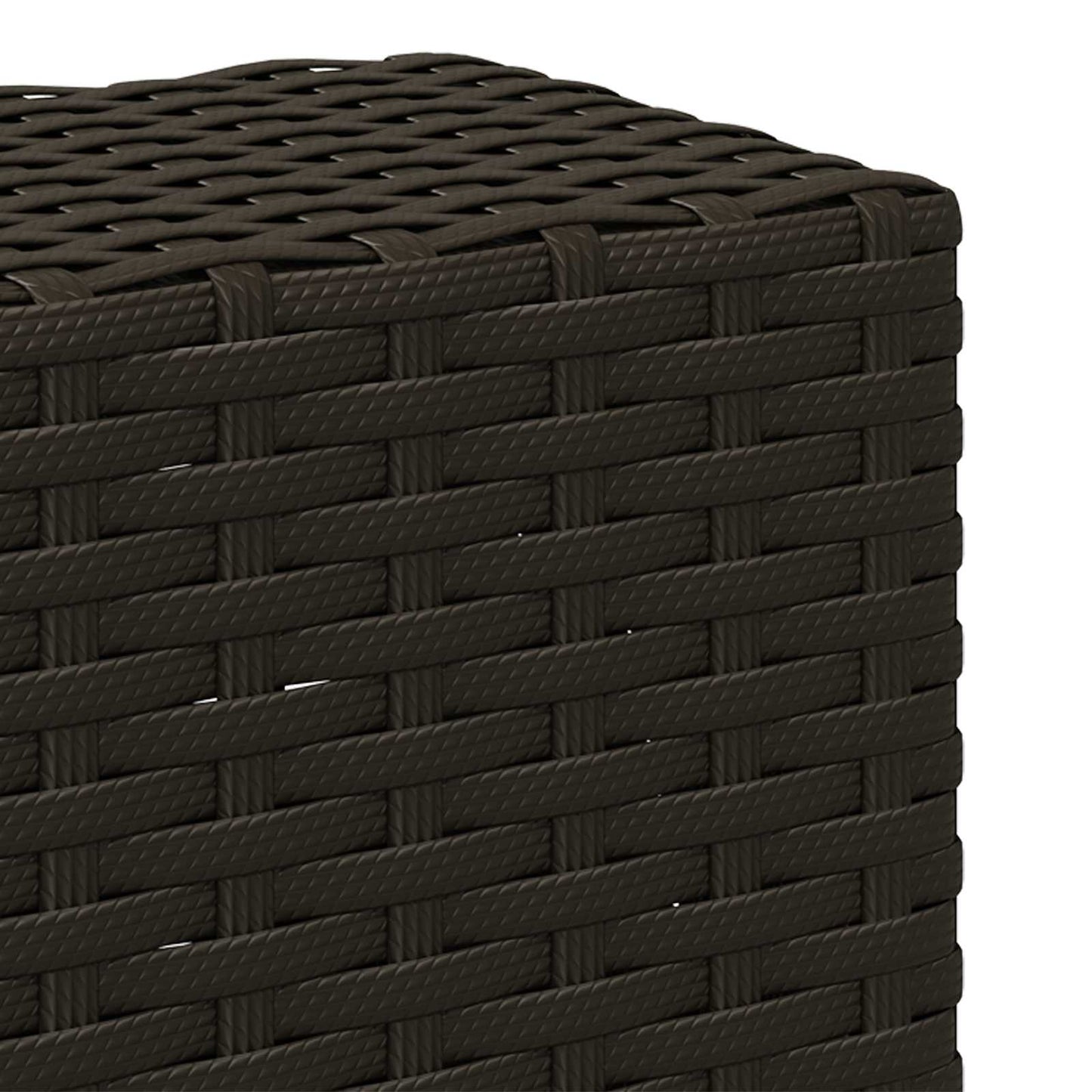 Outdoor-Sofagarnitur 5 stk. Natur und Anthrazit Polyester