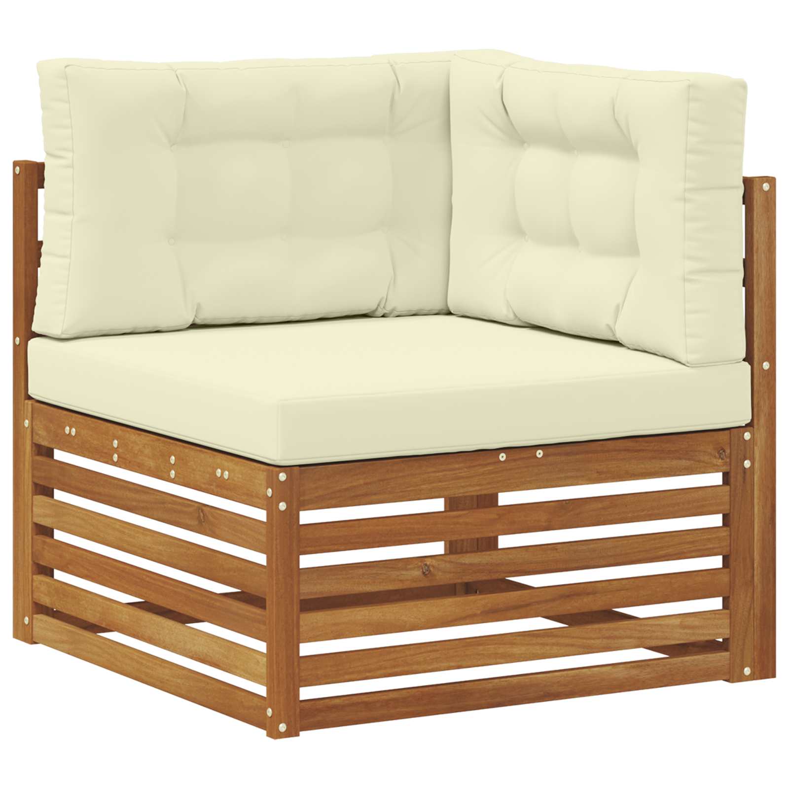 Outdoor-Sofagarnitur 8 stk. Natur und Creme