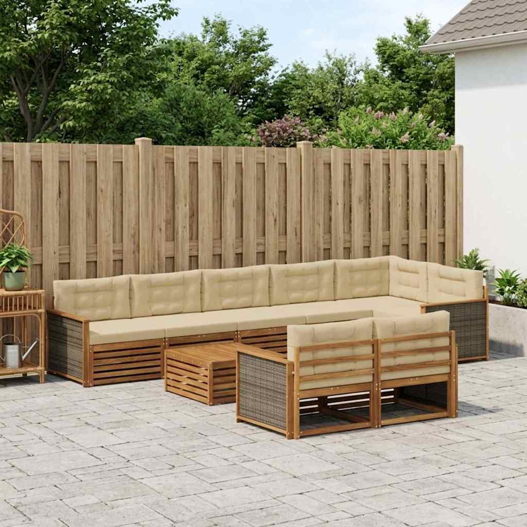 Outdoor-Sofagarnitur 9 stk.