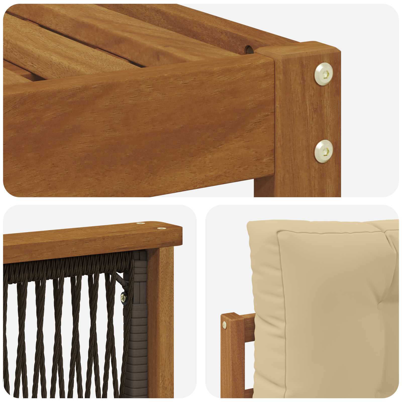 Outdoor-Sofagarnitur 9 stk.