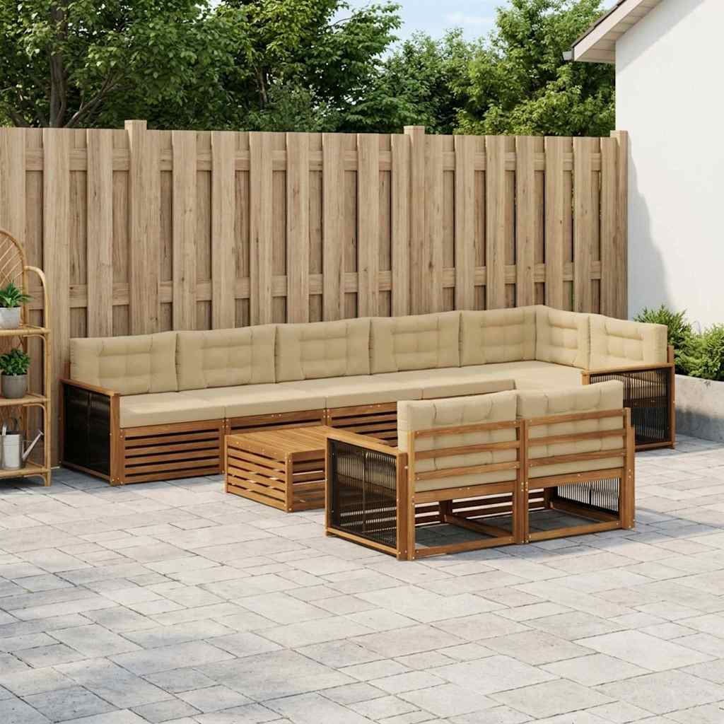 Outdoor-Sofagarnitur 9 stk.