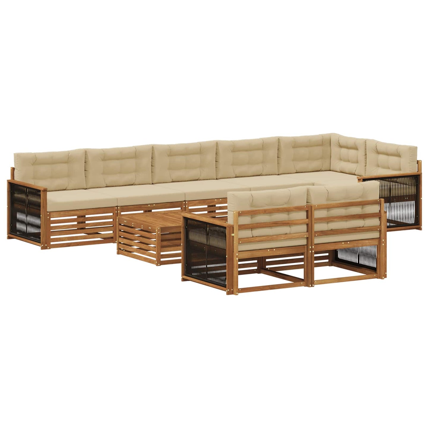 Outdoor-Sofagarnitur 9 stk.
