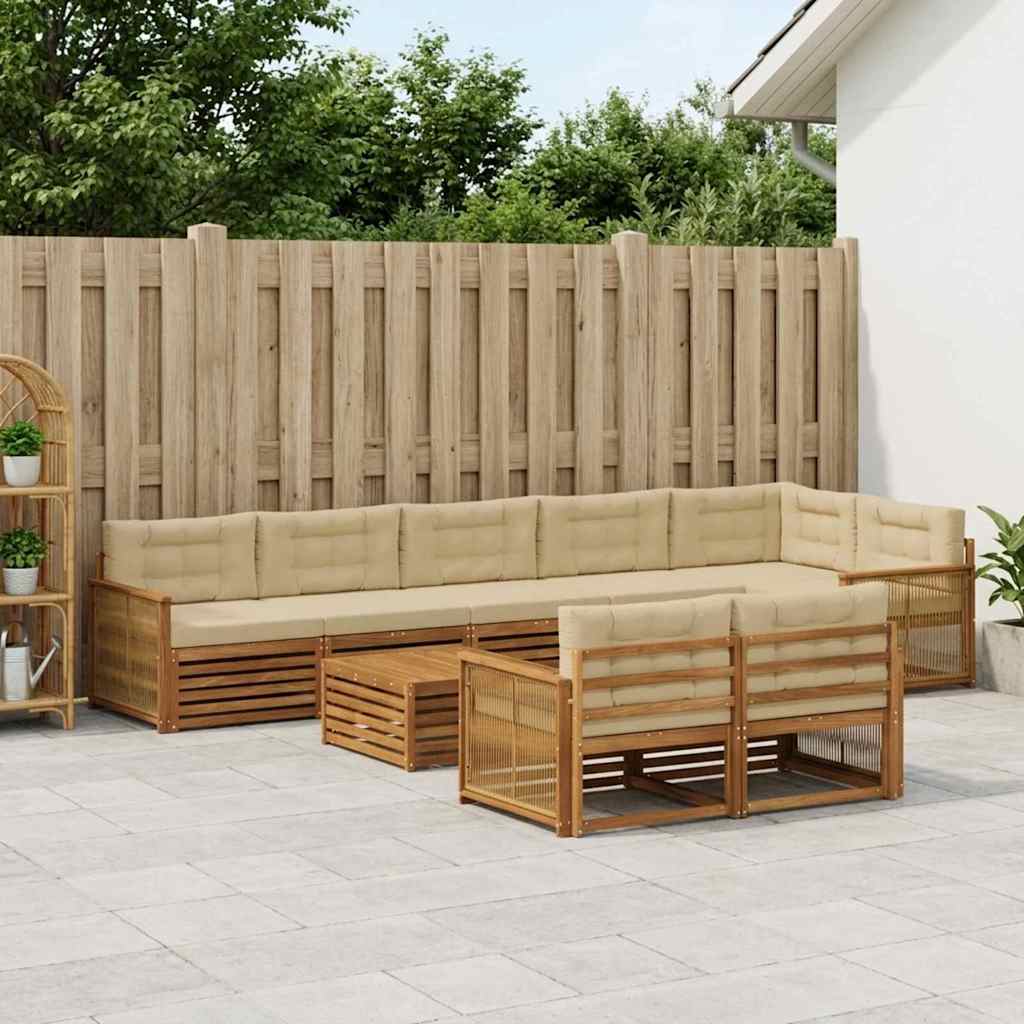 Outdoor-Sofagarnitur 9 stk.