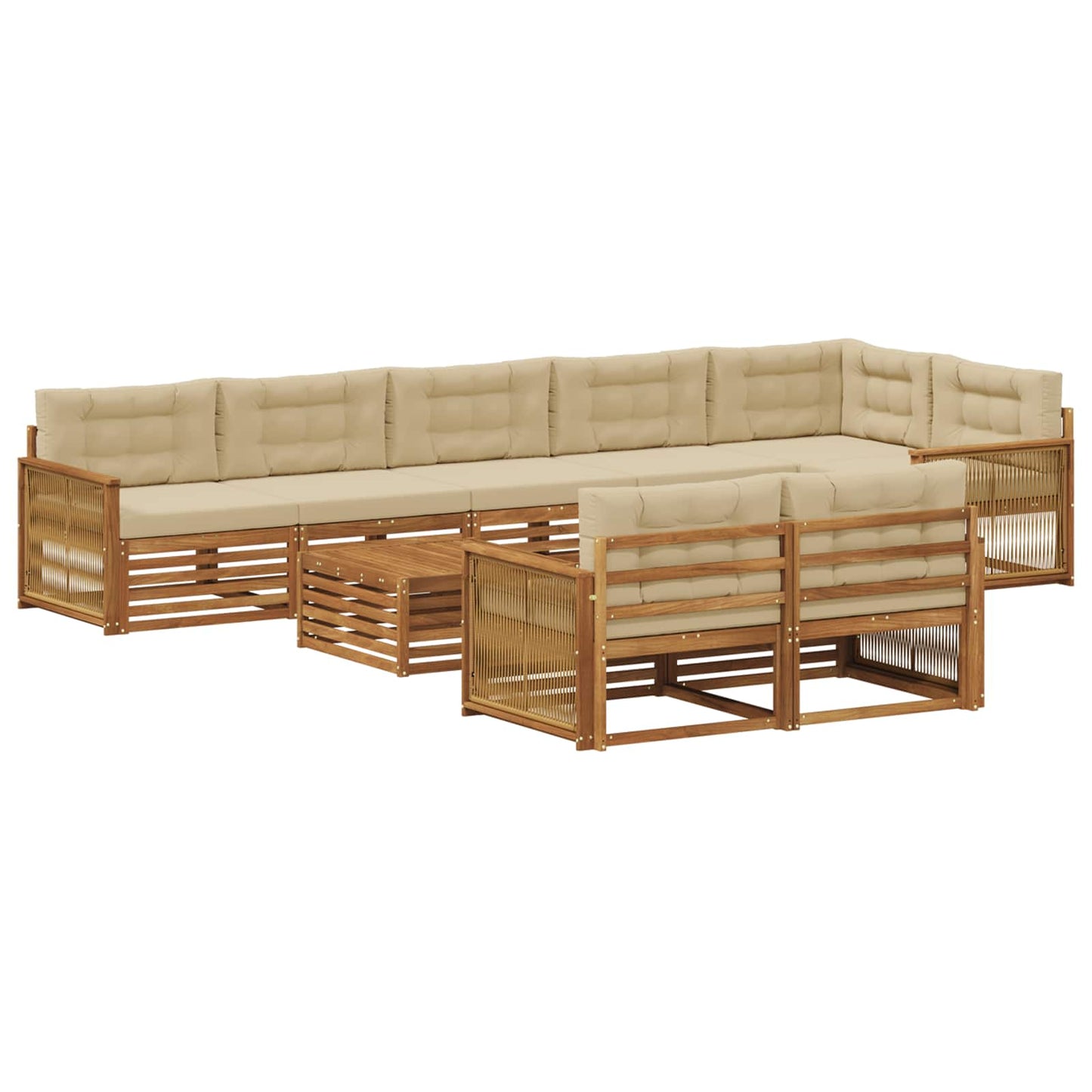 Outdoor-Sofagarnitur 9 stk.