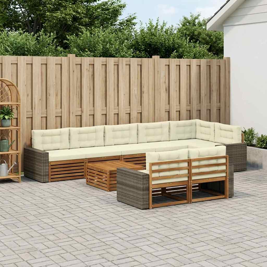 Outdoor-Sofagarnitur 9 stk.