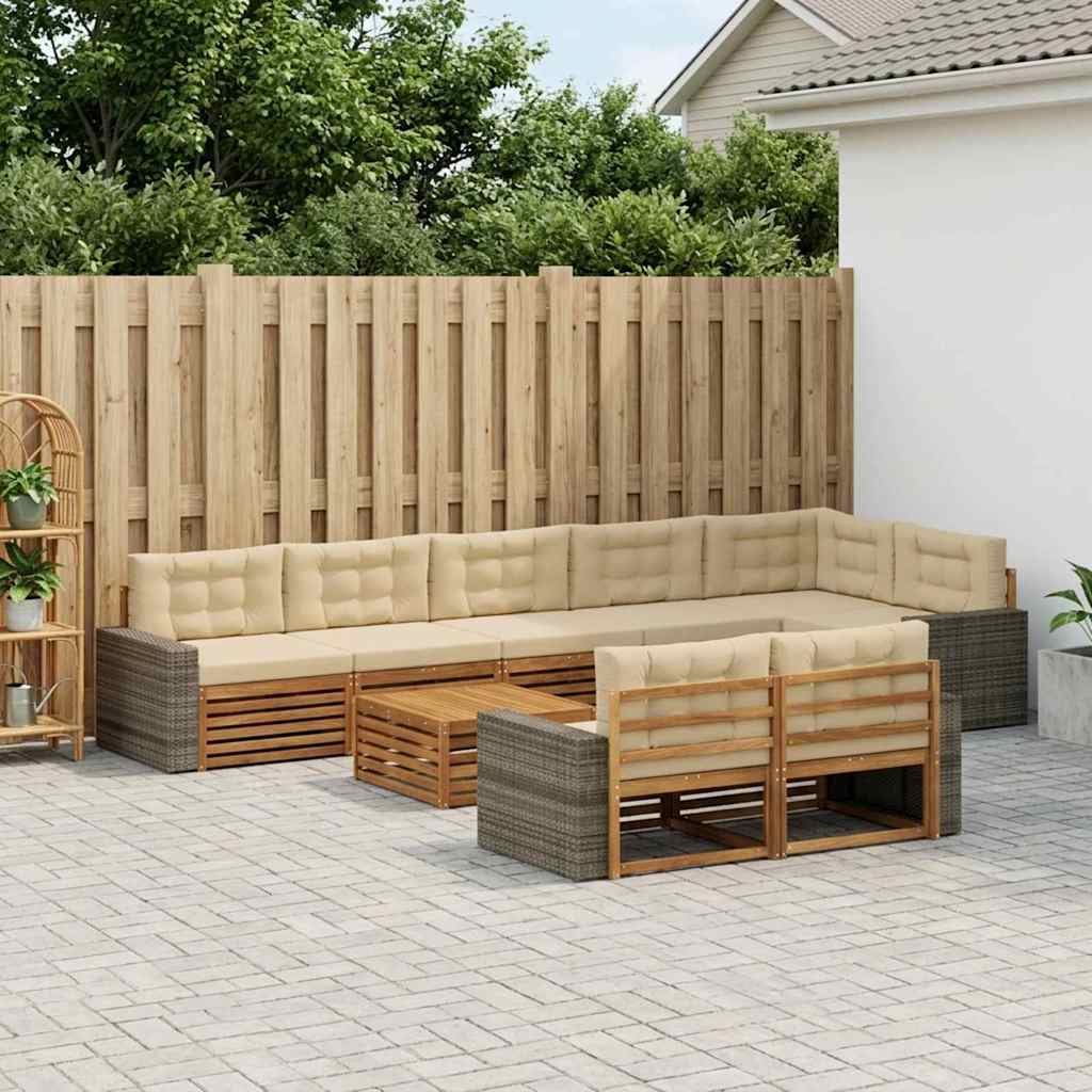 Outdoor-Sofagarnitur 9 stk.