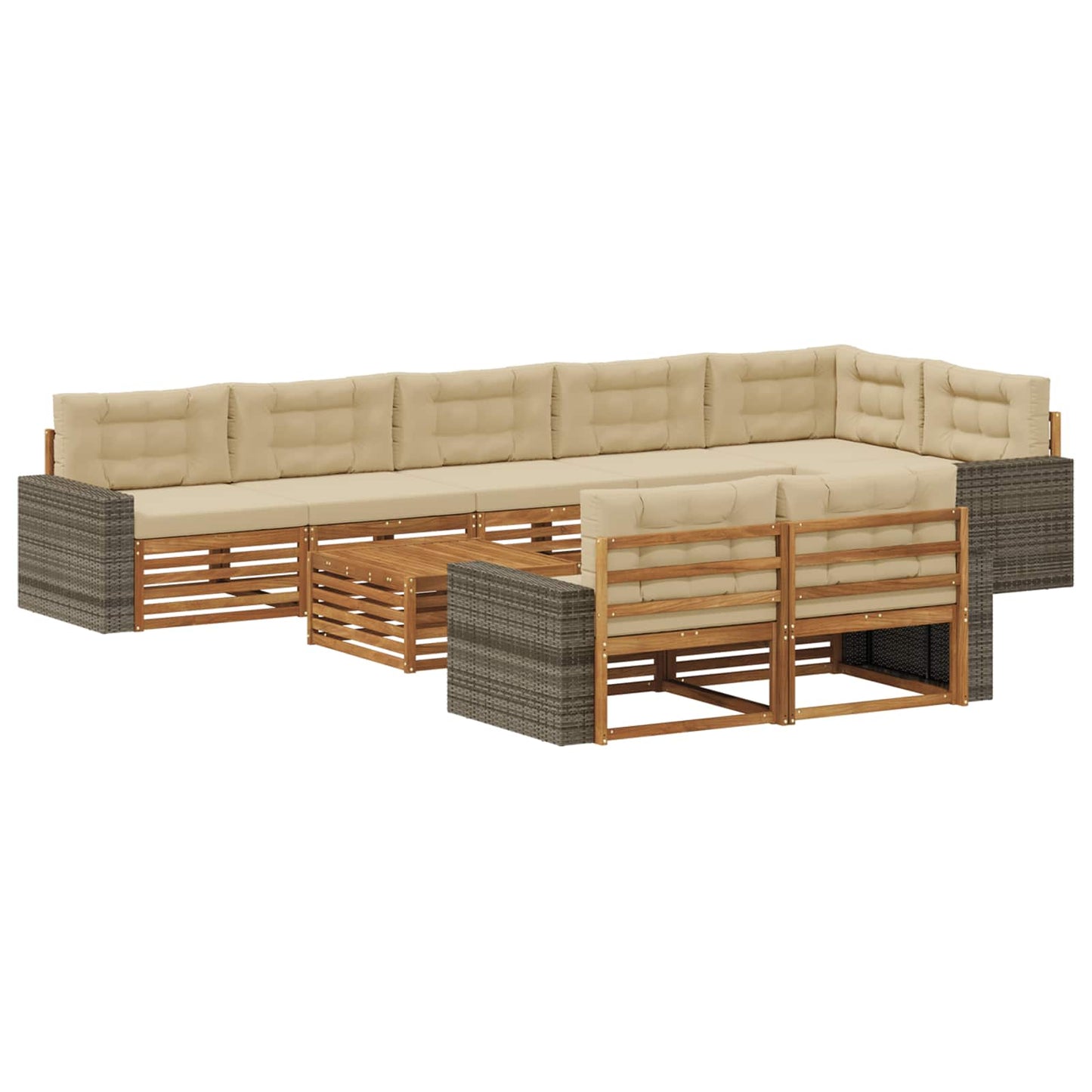 Outdoor-Sofagarnitur 9 stk.