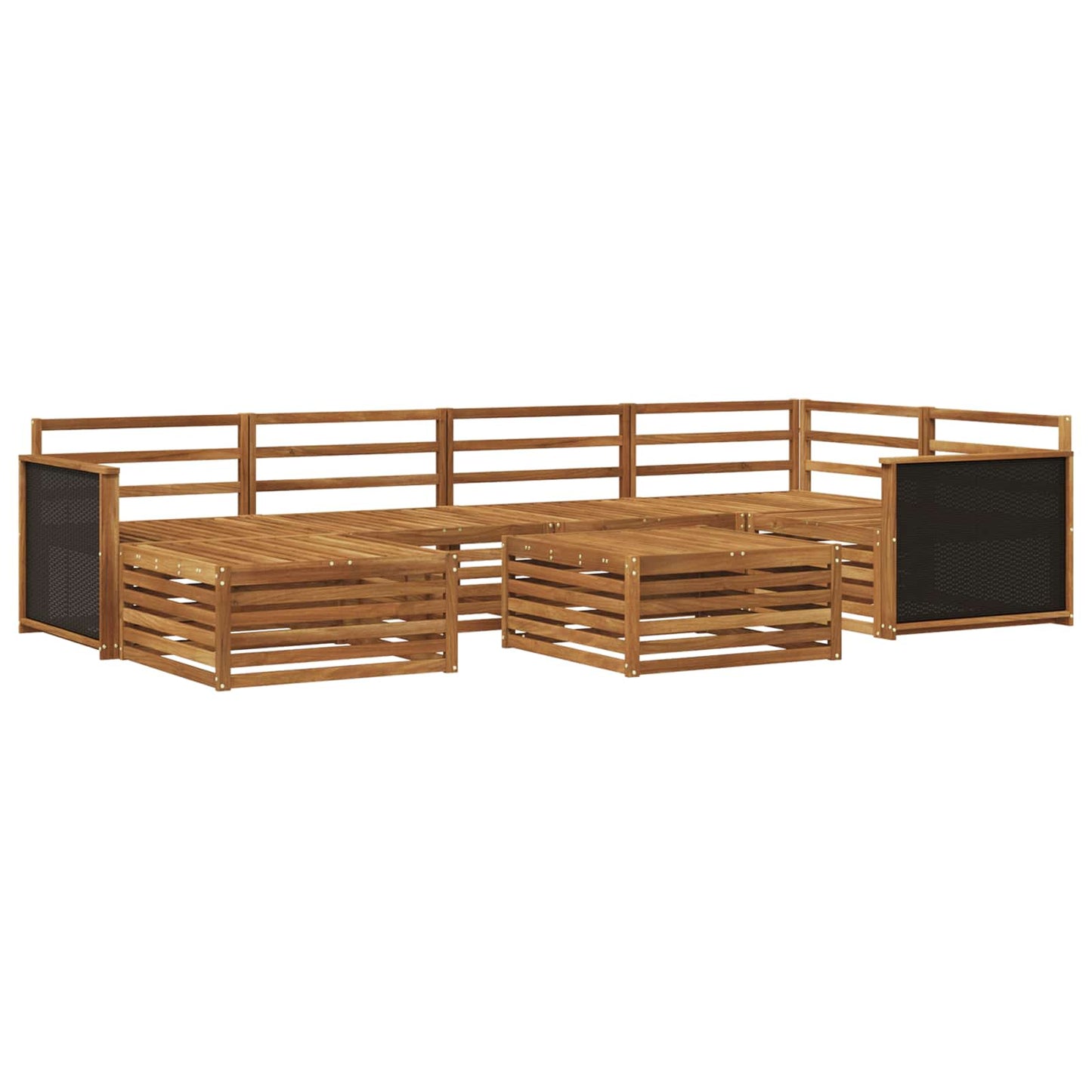 Outdoor-Sofagarnitur 7 pcs Natur