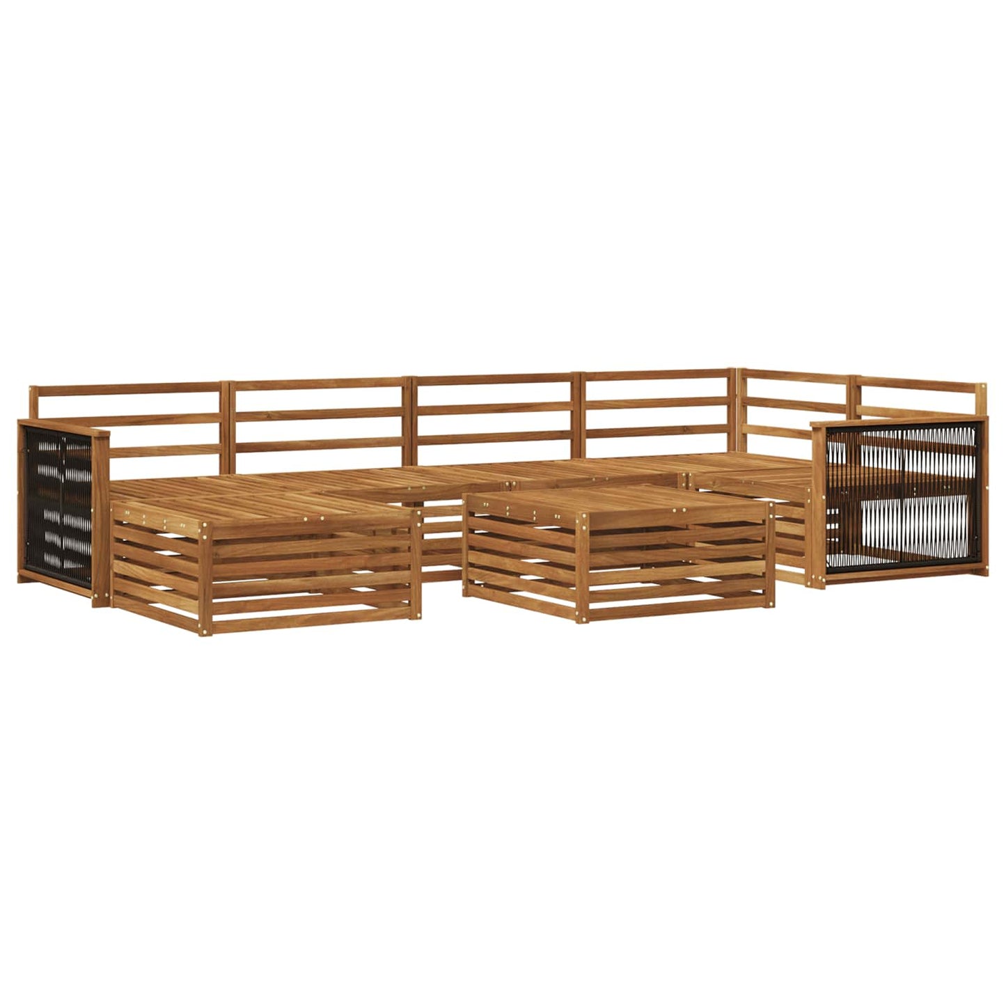 Outdoor-Sofagarnitur 7 pcs Natur