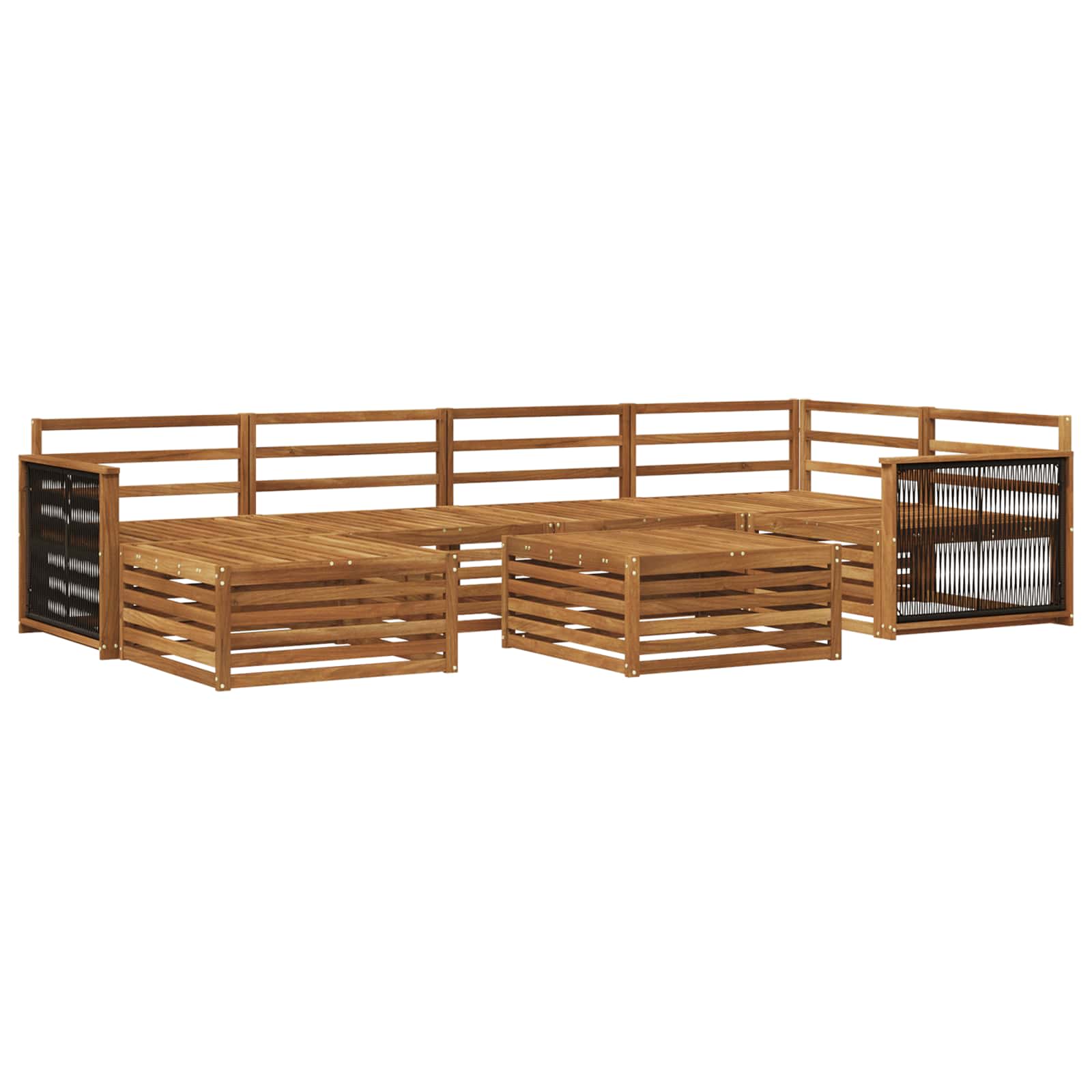 Outdoor-Sofagarnitur 7 pcs Natur