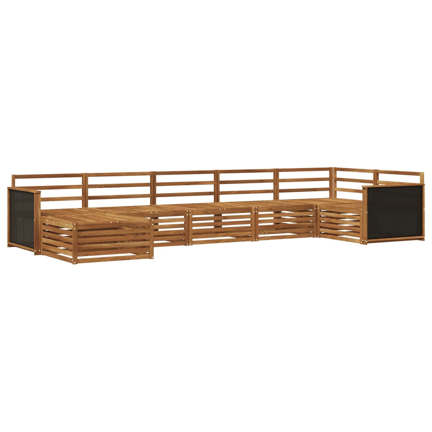 Outdoor-Sofagarnitur 7 pcs Natur