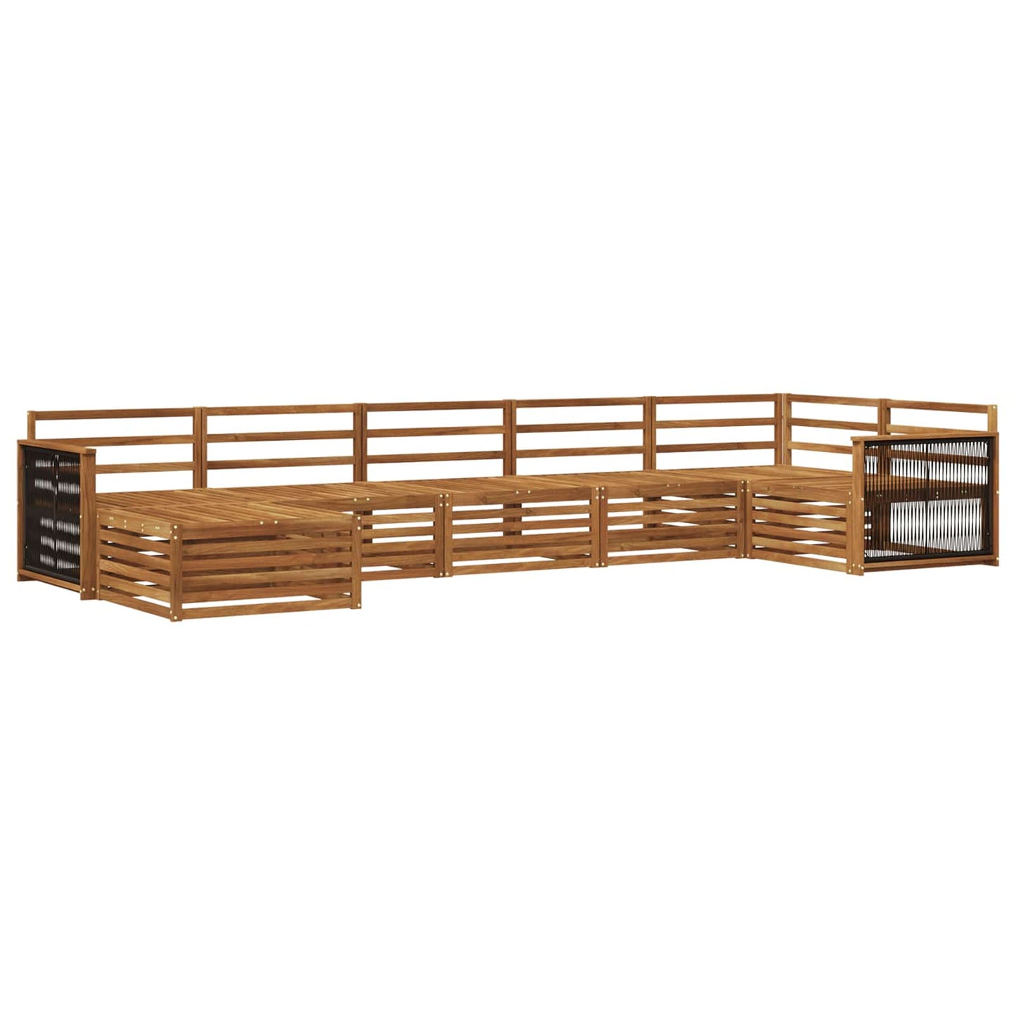 Outdoor-Sofagarnitur 7 pcs Natur