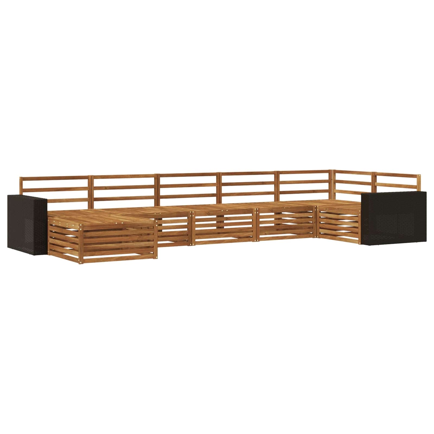 Outdoor-Sofagarnitur 7 pcs Natur