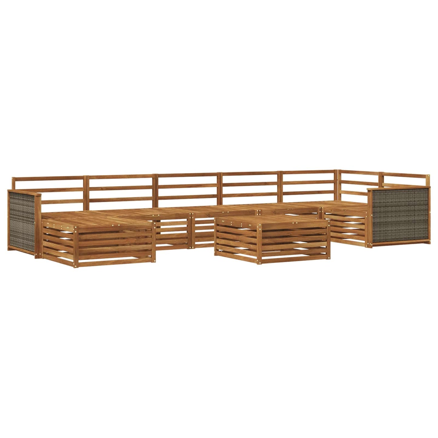 Outdoor-Sofagarnitur 8 pcs Natur