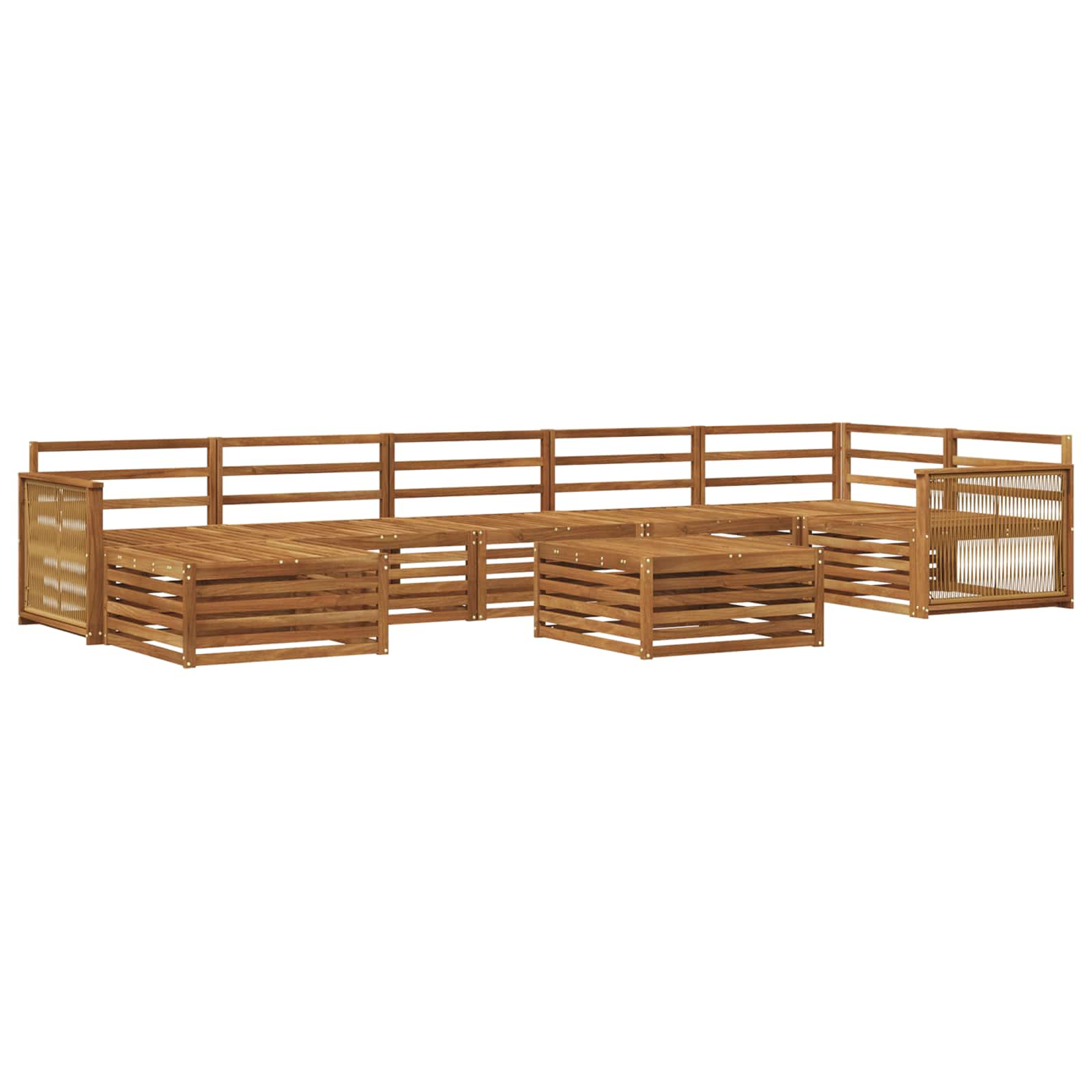 Outdoor-Sofagarnitur 8 pcs Natur