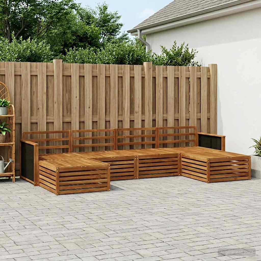 Sofagarnituren 6 pcs Massivholz Akazie