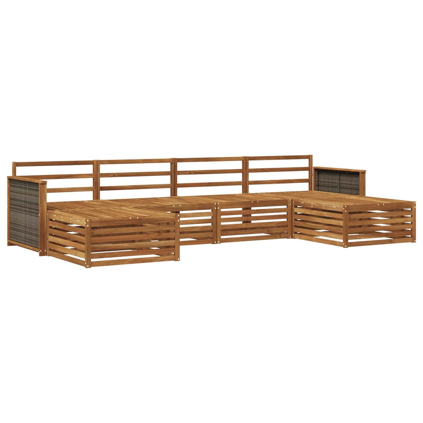 Sofagarnituren 6 pcs Massivholz Akazie