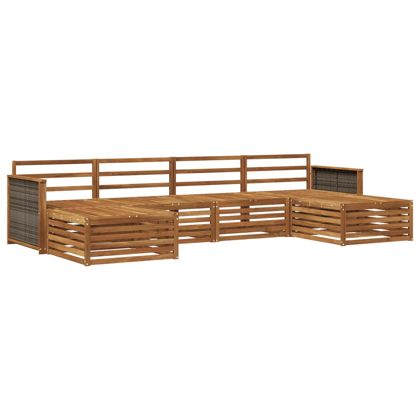 Sofagarnituren 6 pcs Massivholz Akazie