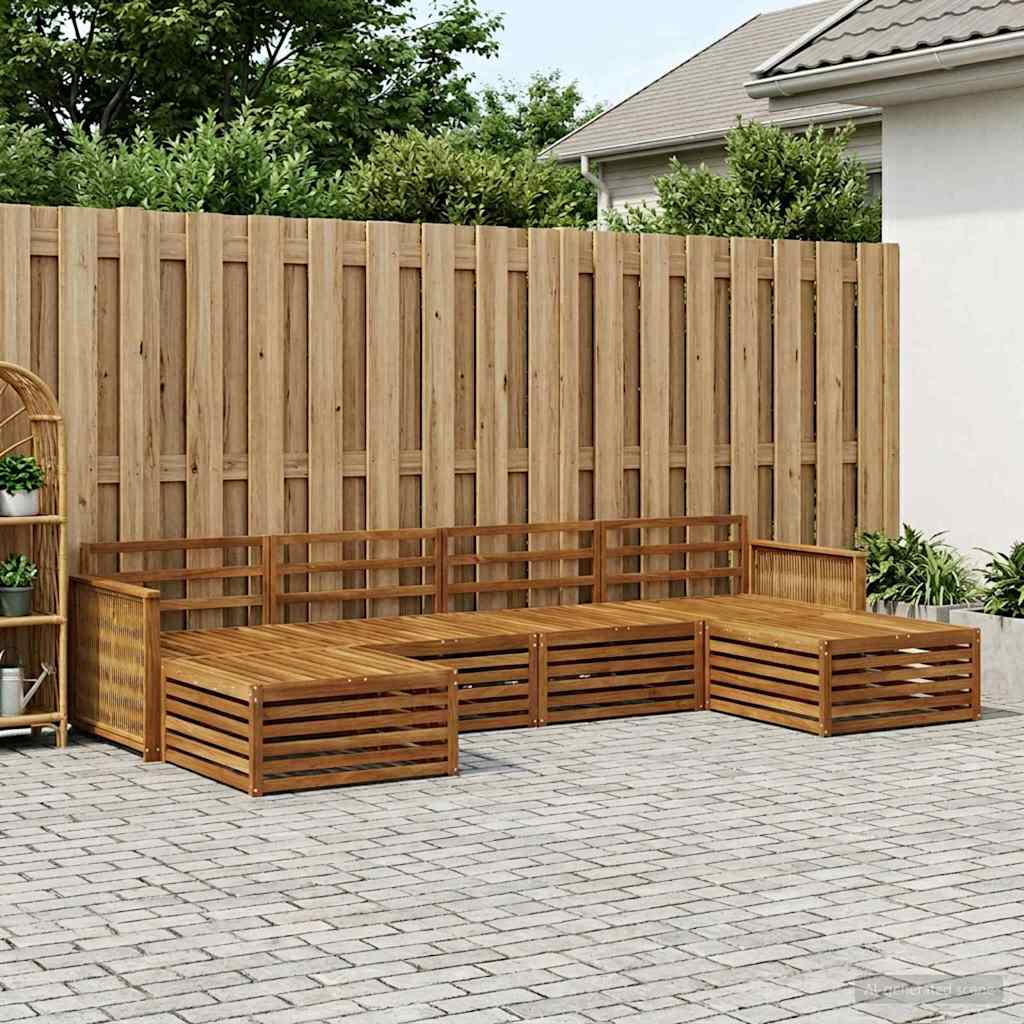 Sofagarnituren 6 pcs Massivholz Akazie