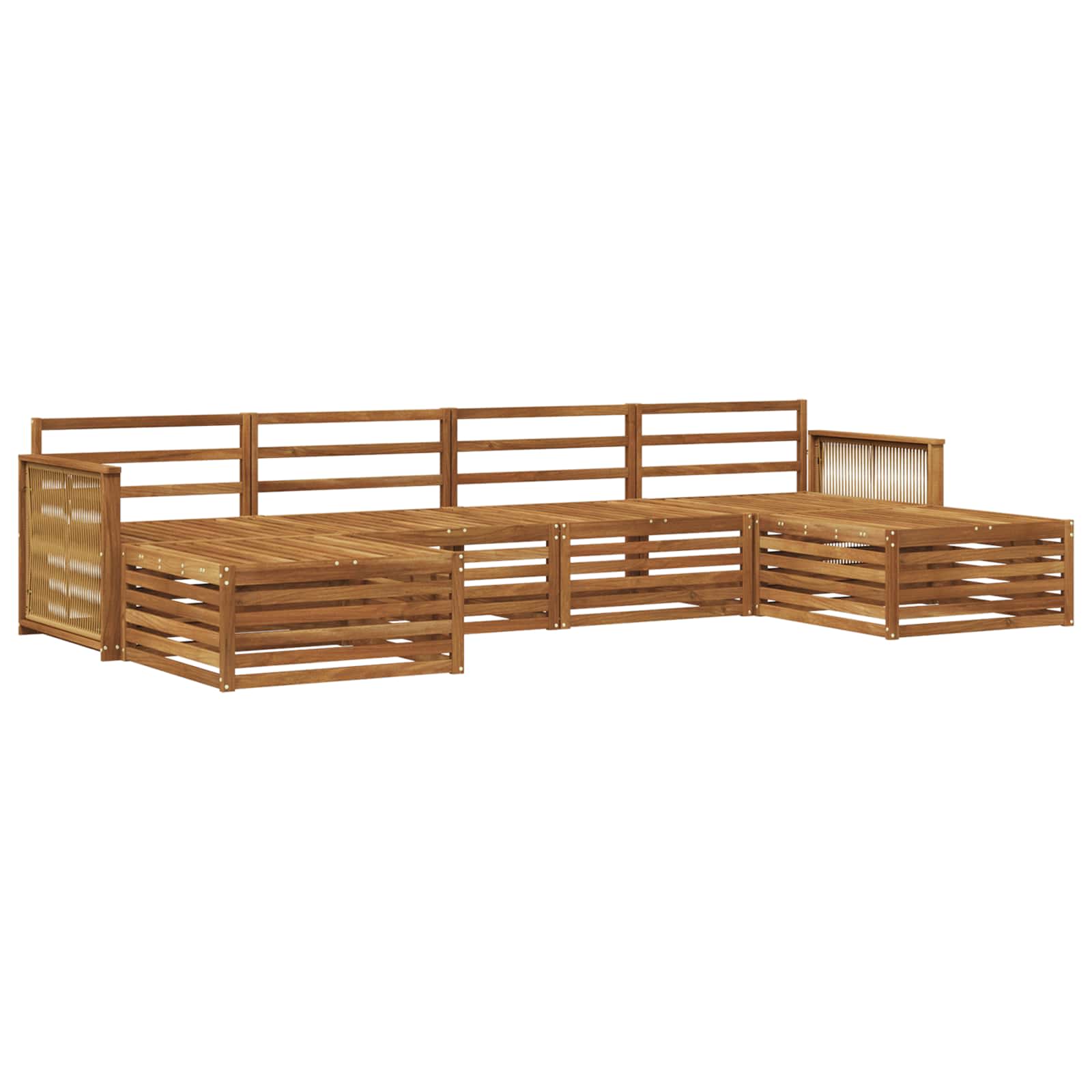 Sofagarnituren 6 pcs Massivholz Akazie