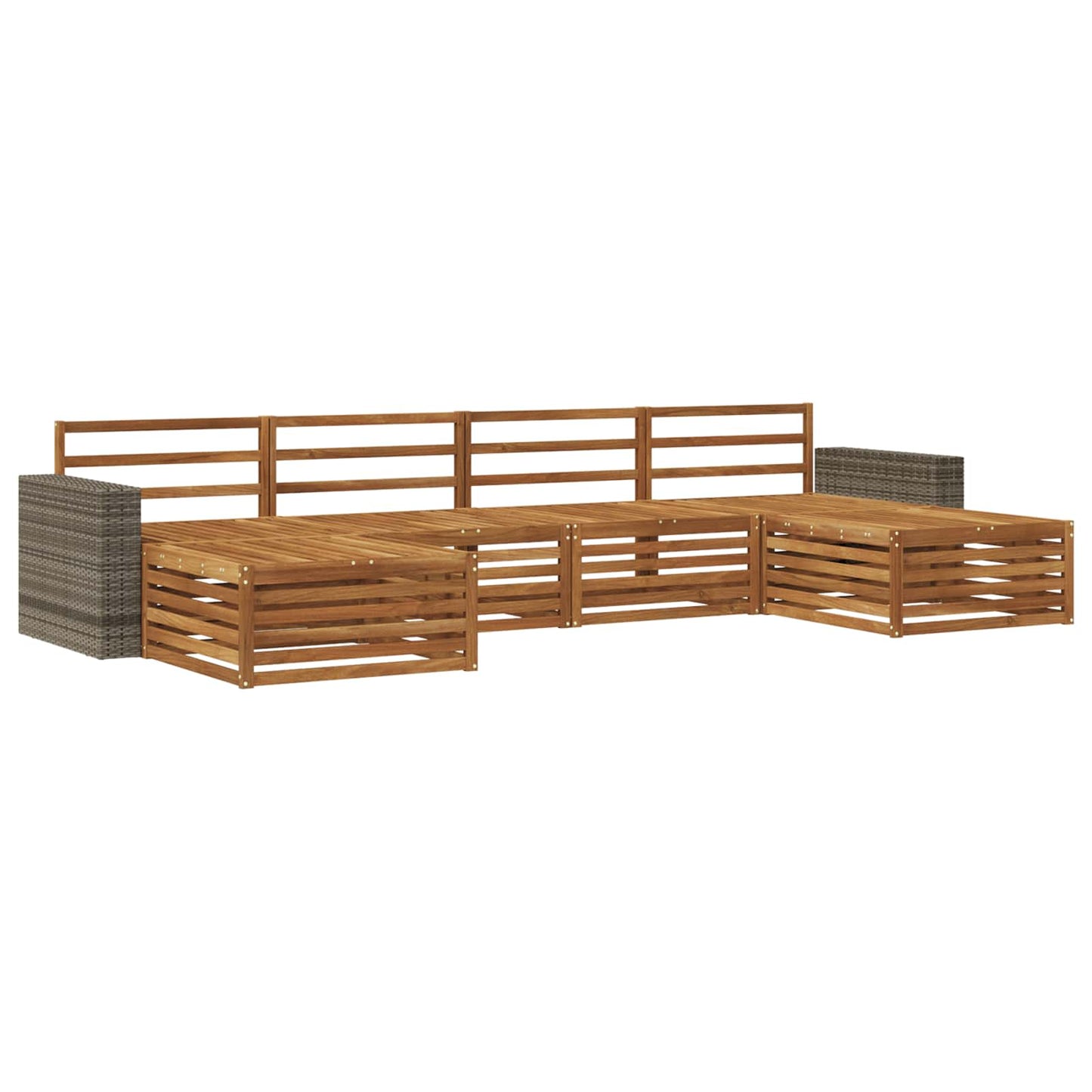 Sofagarnituren 6 pcs Massivholz Akazie