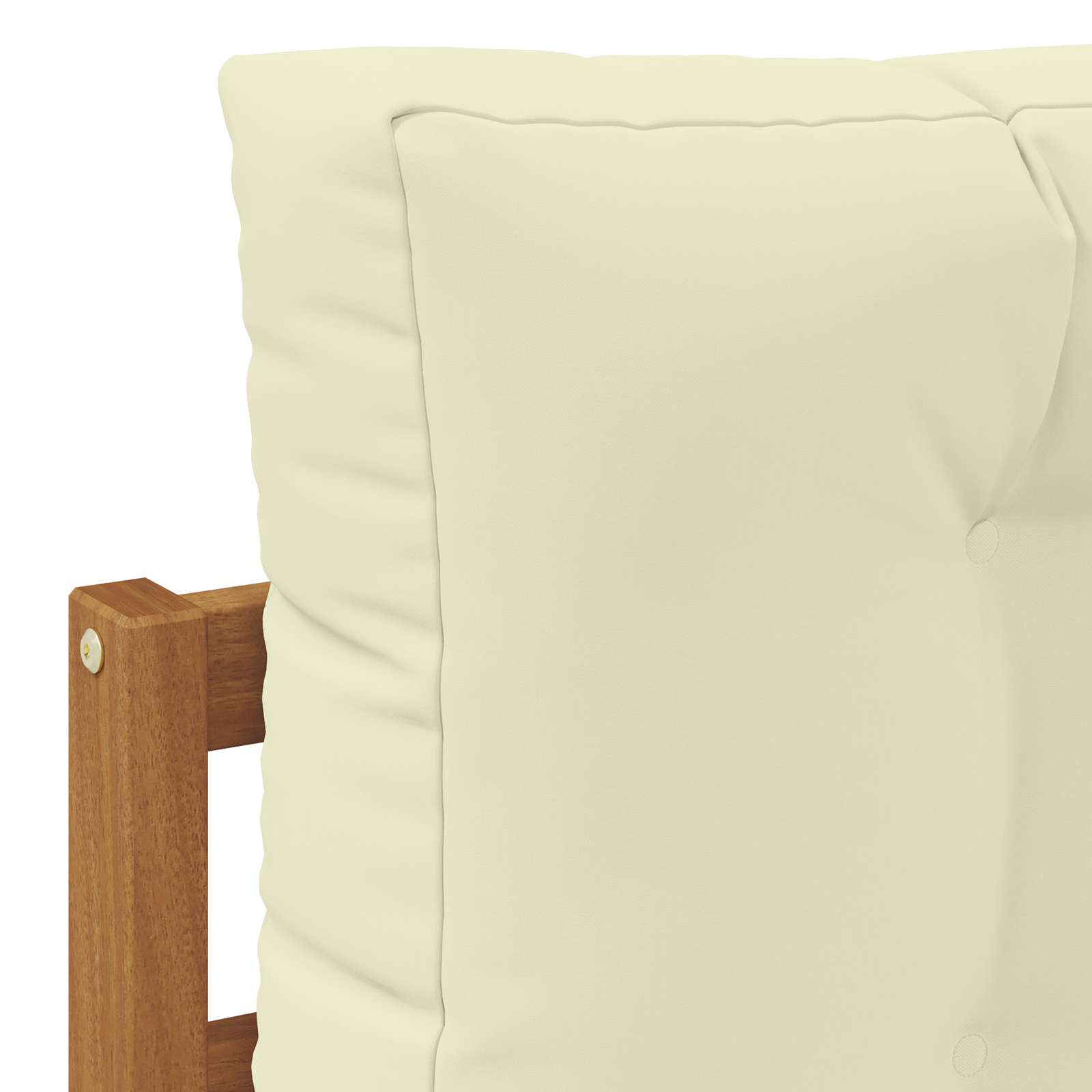 Sofagarnituren 10 stk. Natur und Creme Massivholz Akazie