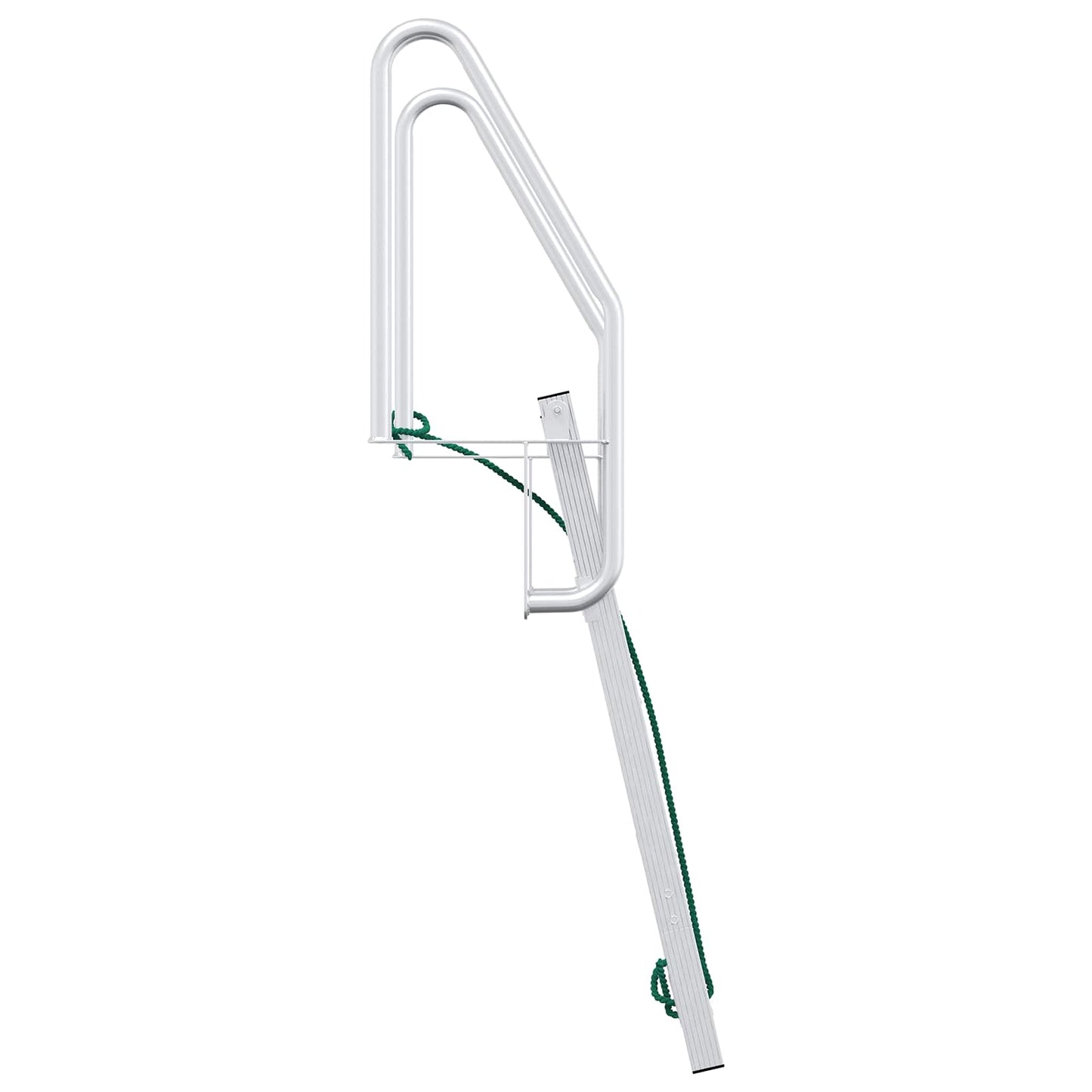 4-Stufen Dockleiter Silber 58 x 77 x 166 cm Aluminium